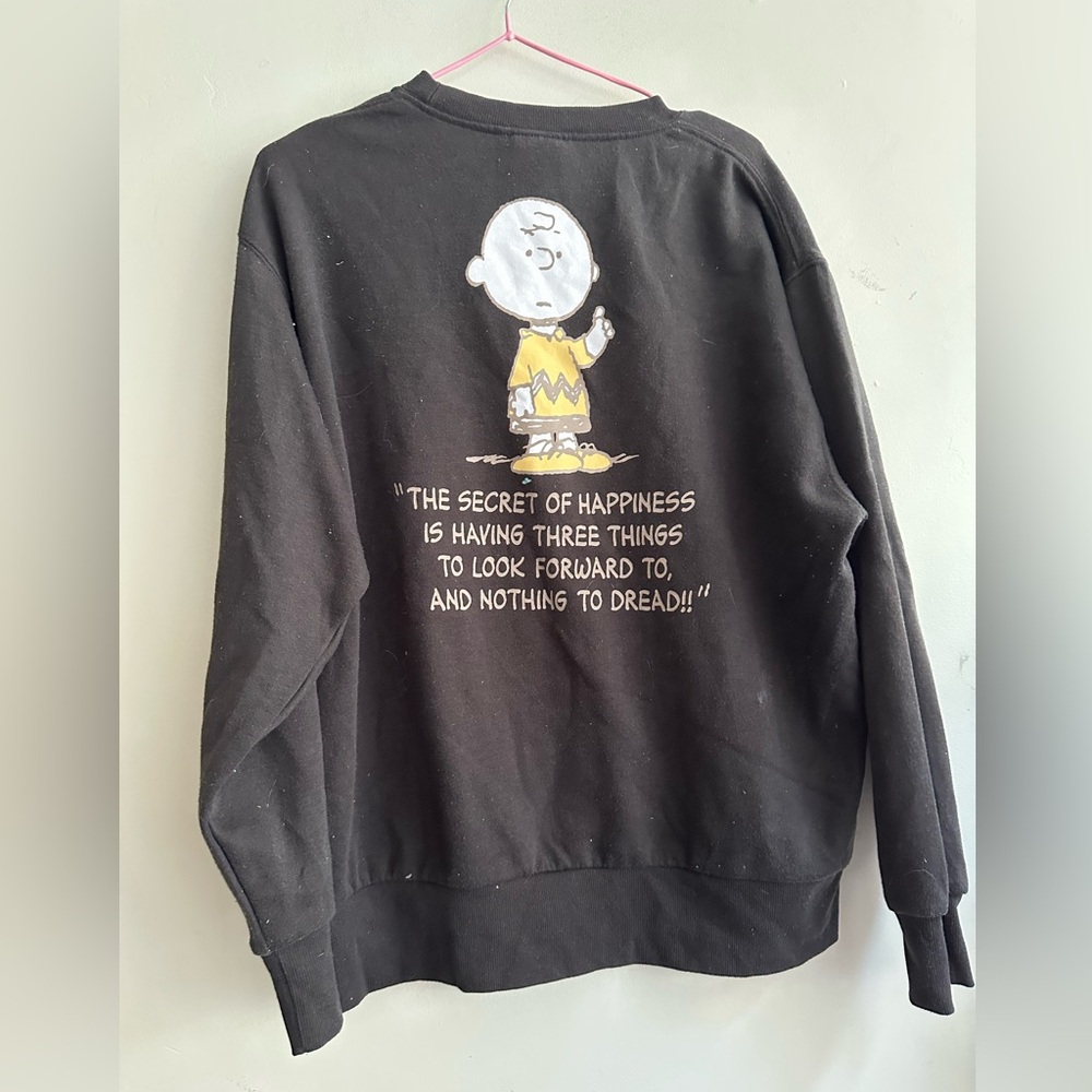 Peanuts fleece Sweatshirt with Cartoon Graphic 2/20$